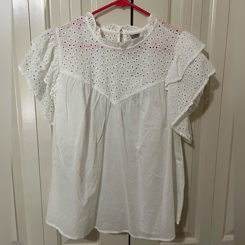 Brand new with tags, A New Day frilly white blouse